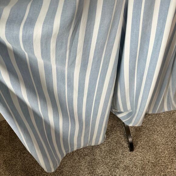 NWT Tractr Blue & White Striped Tencel Jumpsuit – Size 10 - Picture 4 of 11